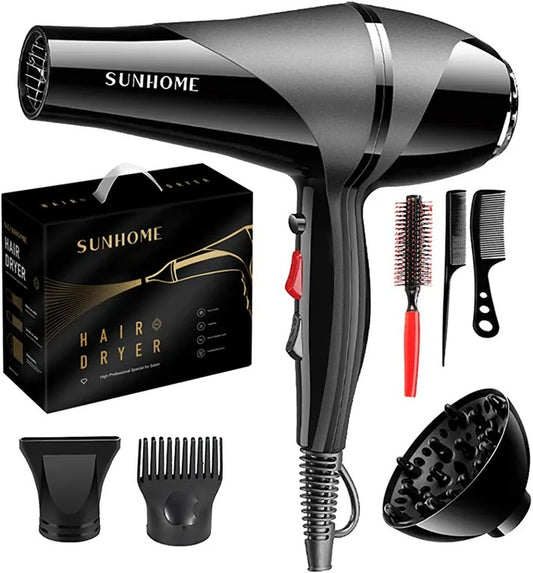 Sunhome Professional Hair Dryer | Fast Drying | Salon Hair Dryer Set