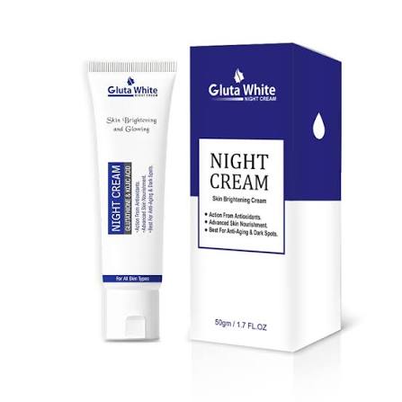 Gluta White Night Cream | Skin Whitening, Brightening & Dark Spot Removal