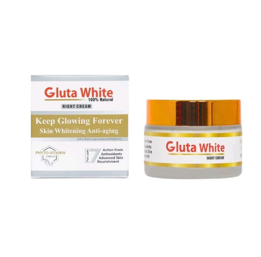 Gluta White Night Cream – Skin Whitening & Anti-Aging Formula